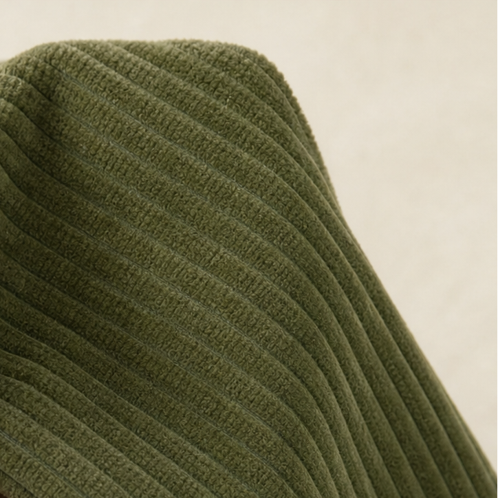 Women's Asymmetric Button Corduroy Top with Funnel Neck