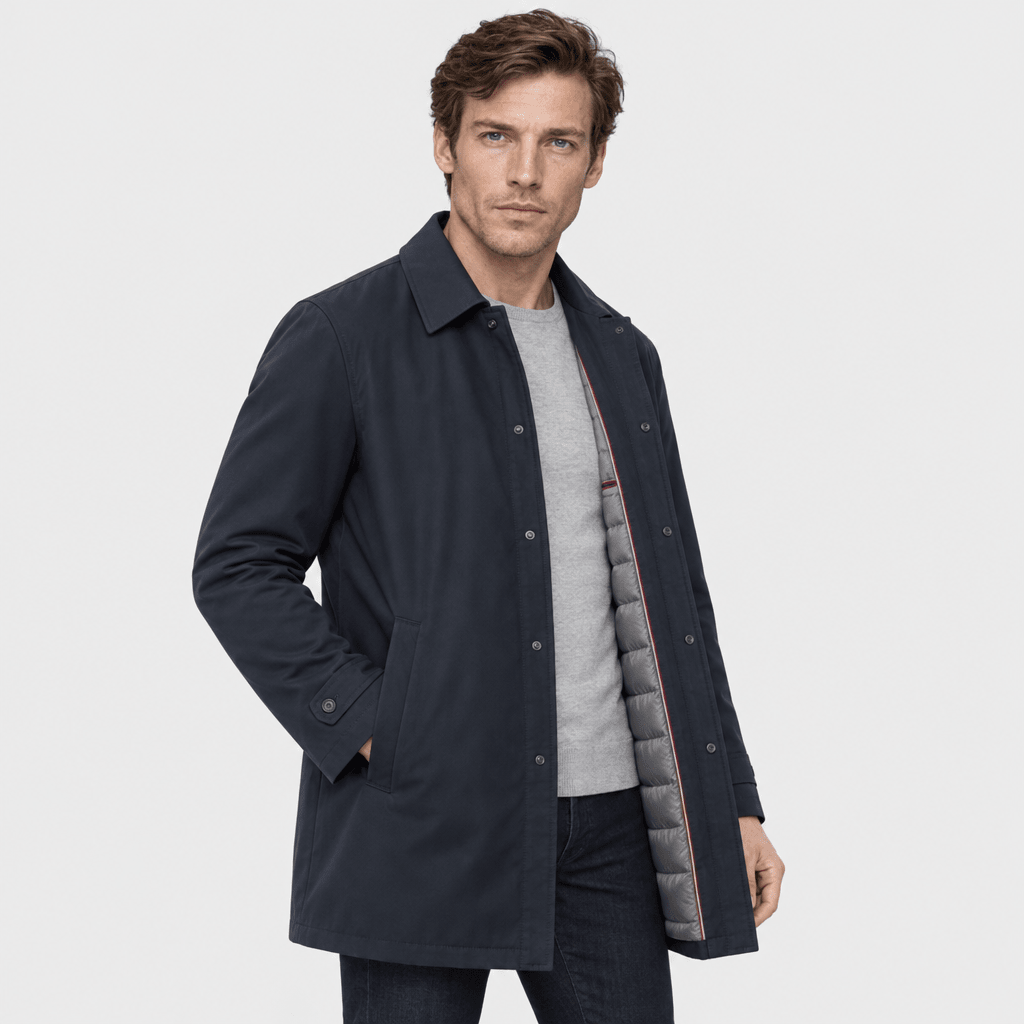 Conegliano – Tailored Down Trench Coat (Black) - MattiaCremasco