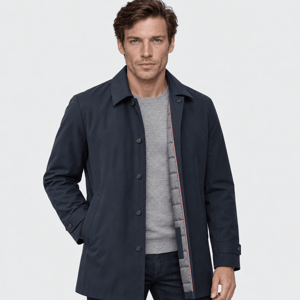 Conegliano – Tailored Down Trench Coat (Black) - MattiaCremasco