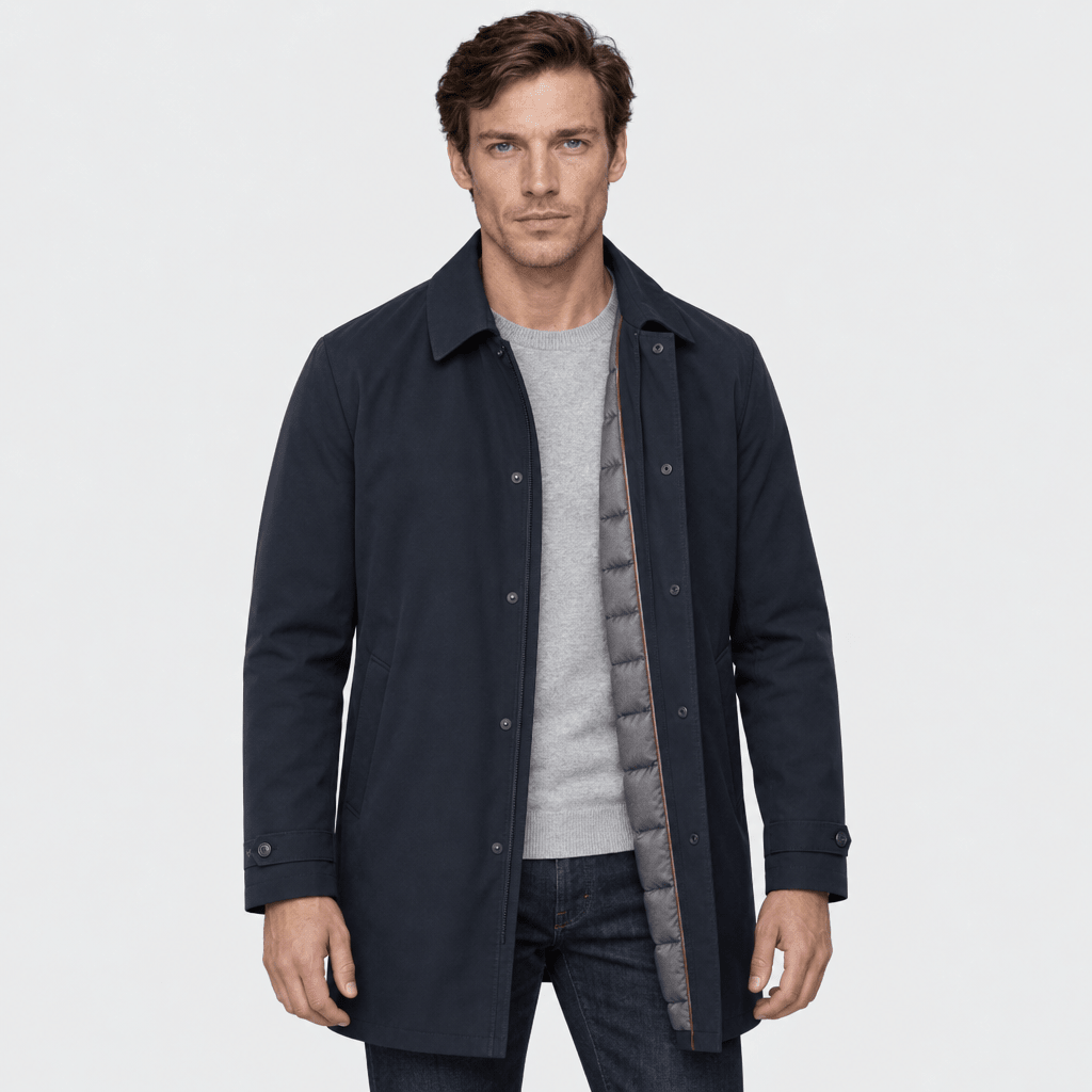 Conegliano – Tailored Down Trench Coat (Black) - MattiaCremasco