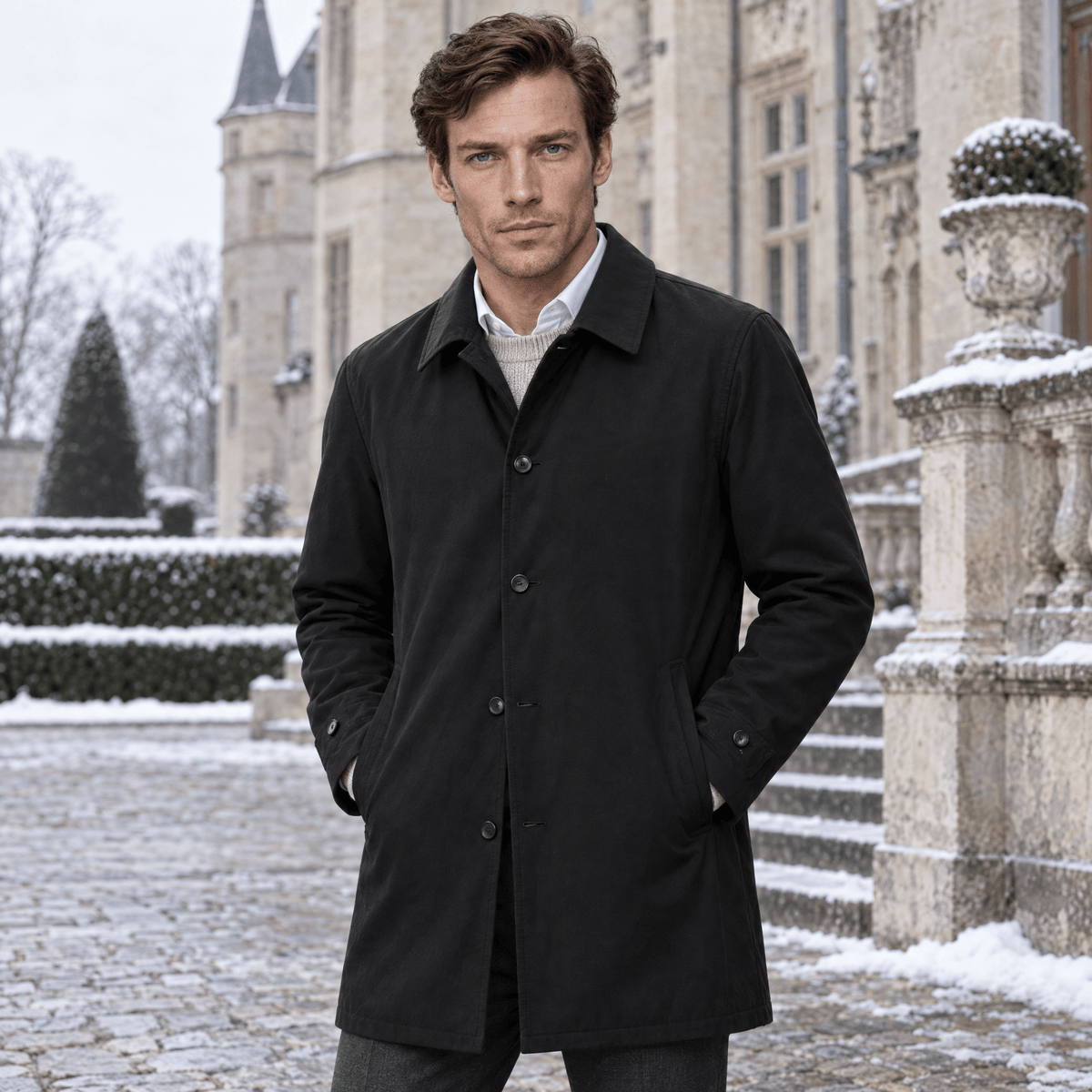 Conegliano – Tailored Down Trench Coat (Dark Charcoal) - MattiaCremasco