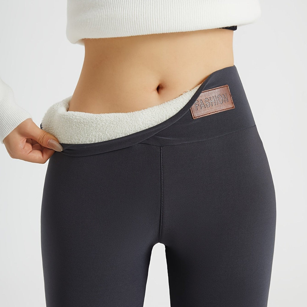 Women's High-Waisted Fleece-Lined Winter Leggings