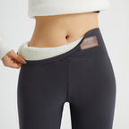 Women's High-Waisted Fleece-Lined Winter Leggings