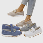 Women's Breathable Knit Horsebit Loafers