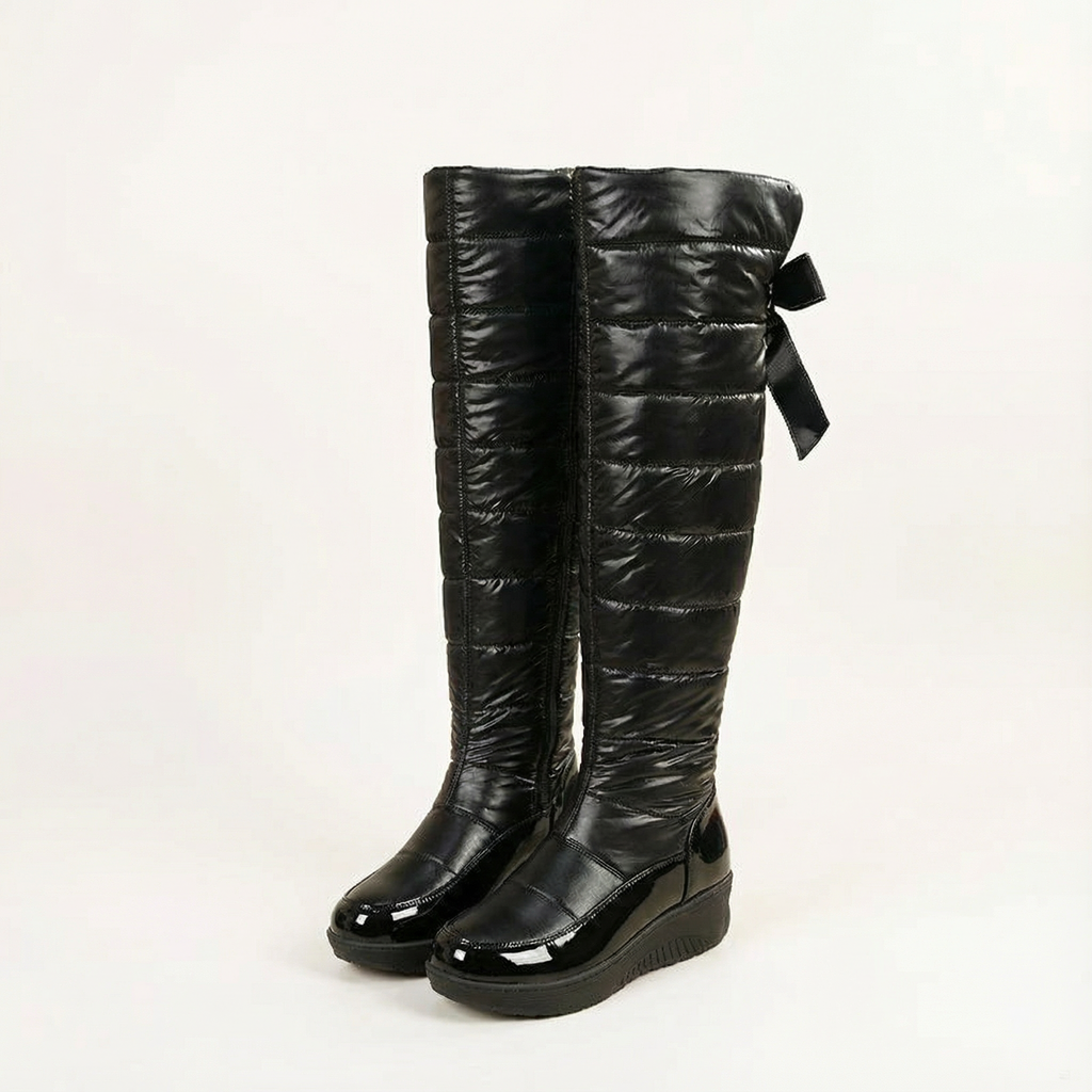Women's Fleece-Lined Over-the-Knee Winter Boots