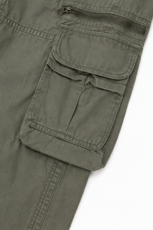Women's Wide Leg Cargo Pants with Utility Pockets