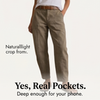 Women's High-Waisted Tapered Utility Pants