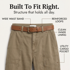 Women's High-Waisted Tapered Utility Pants