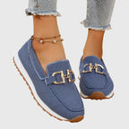 Women's Breathable Knit Horsebit Loafers