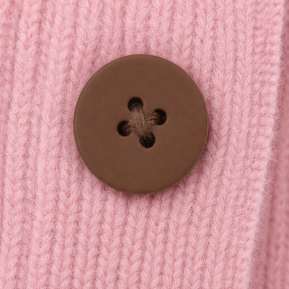 Women's Ruffle Collar Button-Front Knit Cardigan