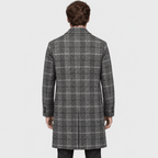 Harris – Tailored Plaid Wool Overcoat (Grey Plaid) - MattiaCremasco