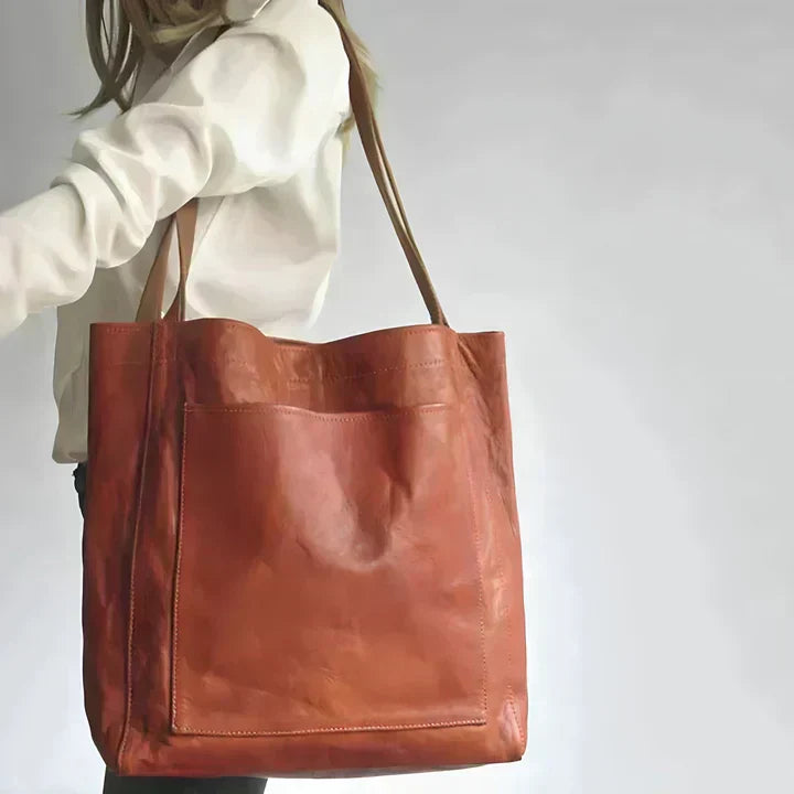 Women's Classic Shoulder Tote Bag with Zip Closure