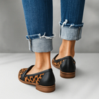 Women's Pointed Toe Penny Loafers with Low Heel