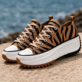 Men's Chunky Platform Sneakers with Lace-Up Closure