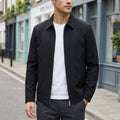 Men's Lightweight Zip-Up Jacket with Shirt Collar