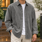 Men's Corduroy Overshirt with Relaxed Fit