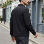 Men's Lightweight Zip-Up Jacket with Shirt Collar
