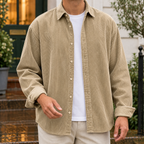 Men's Corduroy Overshirt with Relaxed Fit