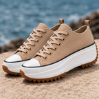 Men's Chunky Platform Sneakers with Lace-Up Closure