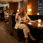Women's Relaxed Blazer and Wide Leg Pants Set