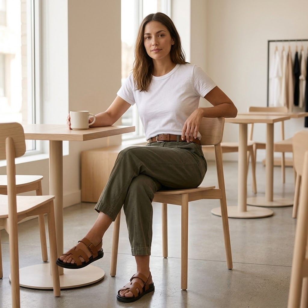 Women's High-Waisted Tapered Utility Pants