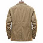 Men's Heavyweight Cotton Blazer with Notched Lapels - Mattia Cremasco