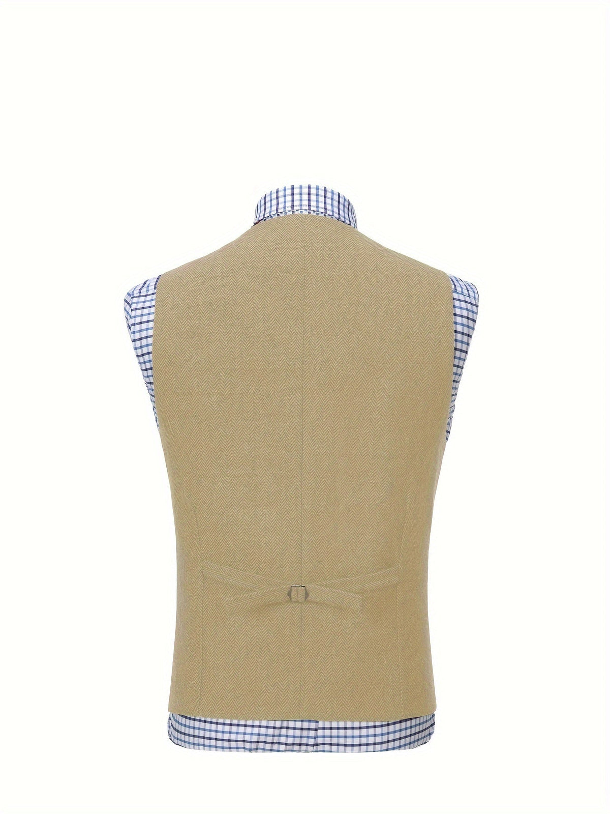 Men's Herringbone Button-Front Suit Vest - Mattia Cremasco