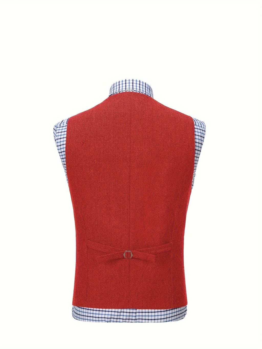 Men's Herringbone Button-Front Suit Vest - Mattia Cremasco