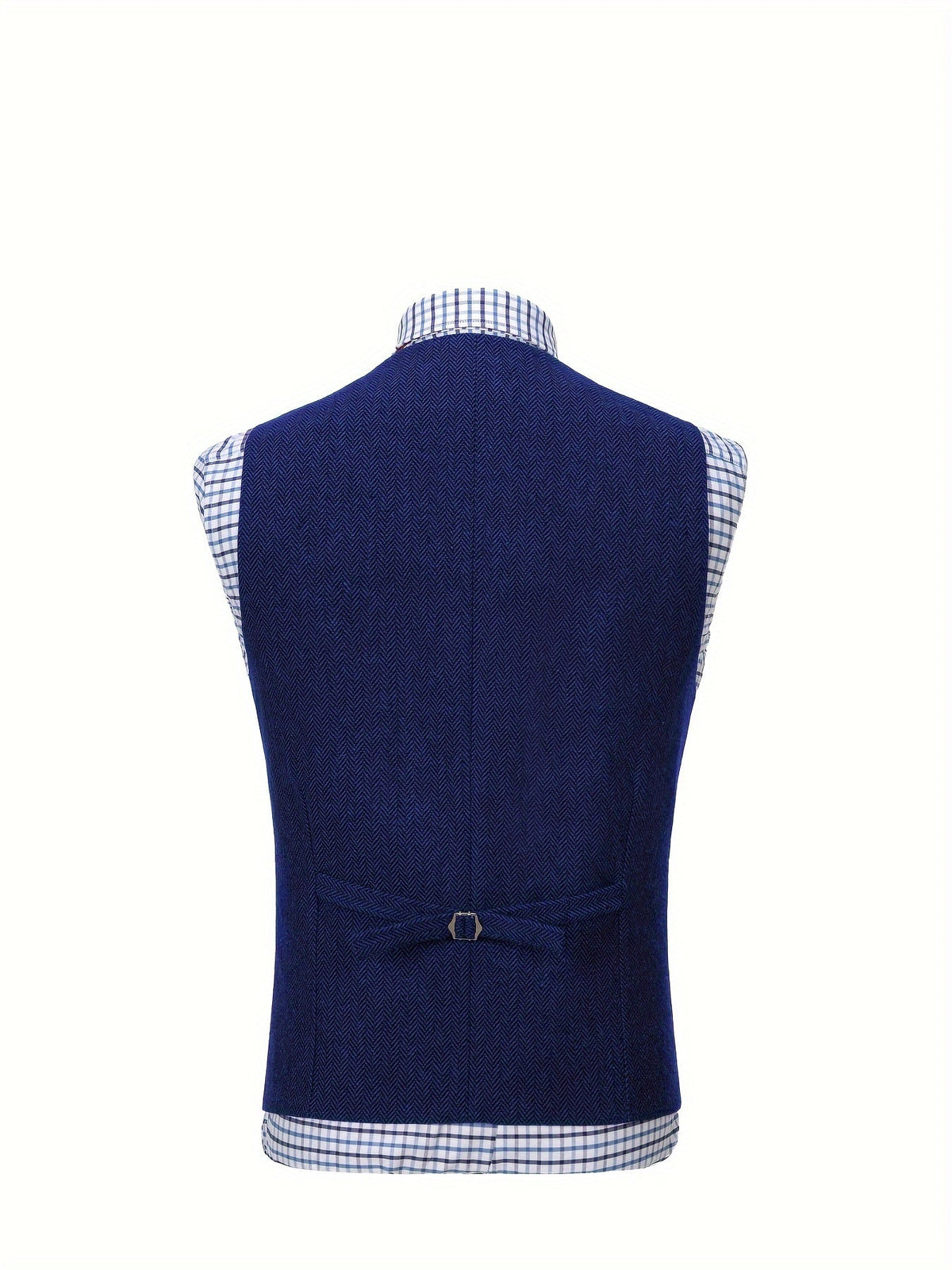 Men's Herringbone Button-Front Suit Vest - Mattia Cremasco