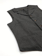 Men's Herringbone Button-Front Suit Vest - Mattia Cremasco