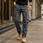 Men's Relaxed Cargo Pants with Straight Legs - Mattia Cremasco