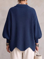Women's Heavyweight Oversized Ribbed Cardigan