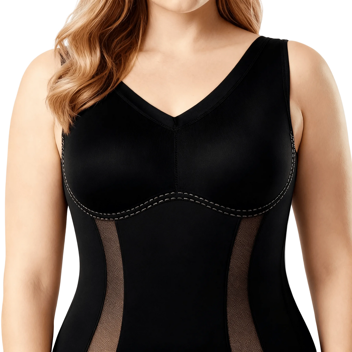 Women's Seamless Shaping Bodysuit with Adjustable Straps