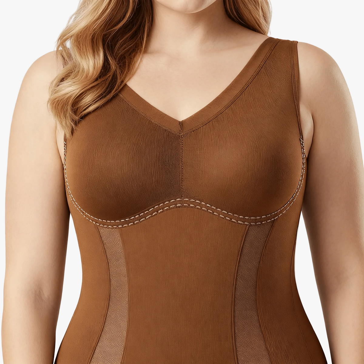 Women's Seamless Shaping Bodysuit with Adjustable Straps