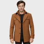 Sovereign – Tailored Dual-Collar Wool Overcoat (Camel) - MattiaCremasco