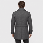 Sovereign – Tailored Dual-Collar Wool Overcoat (Charcoal Grey) - MattiaCremasco