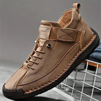 Women's High-Top Lace-Up Sneakers with Ankle Strap - Mattia Cremasco