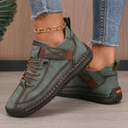 Women's High-Top Lace-Up Sneakers with Ankle Strap - Mattia Cremasco