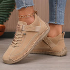 Women's High-Top Lace-Up Sneakers with Ankle Strap - Mattia Cremasco