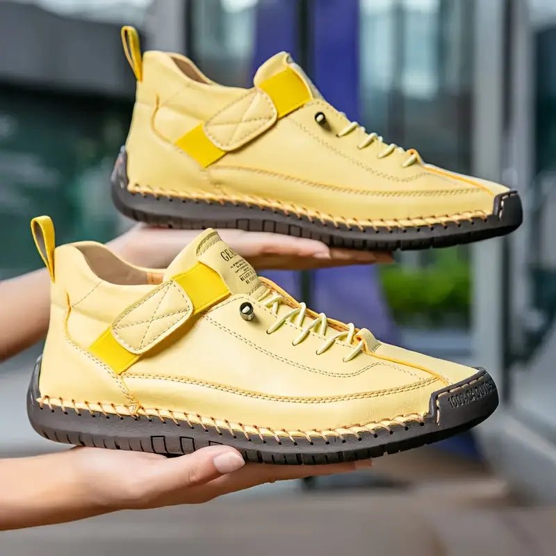 Women's High-Top Lace-Up Sneakers with Ankle Strap - Mattia Cremasco