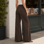 Women's High-Waisted Wide Leg Jeans with Five Pockets - Mattia Cremasco