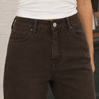 Women's High-Waisted Wide Leg Jeans with Five Pockets - Mattia Cremasco