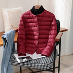 Women's Lightweight Quilted Jacket with Snap Front - Mattia Cremasco