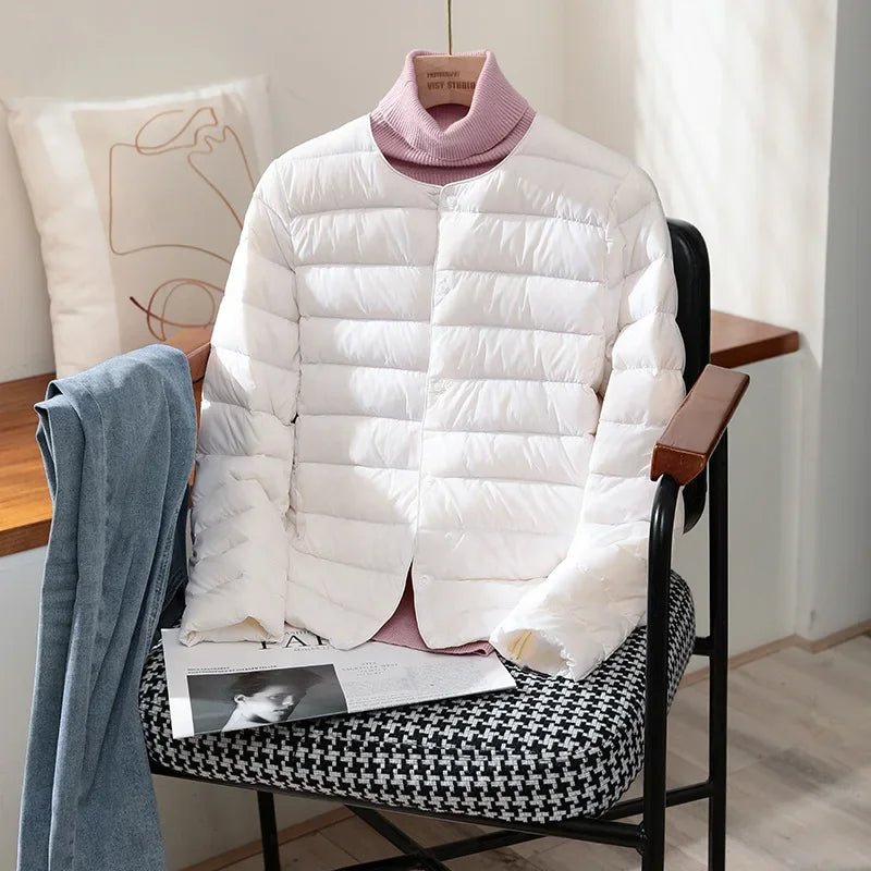 Women's Lightweight Quilted Jacket with Snap Front - Mattia Cremasco