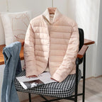 Women's Lightweight Quilted Jacket with Snap Front - Mattia Cremasco
