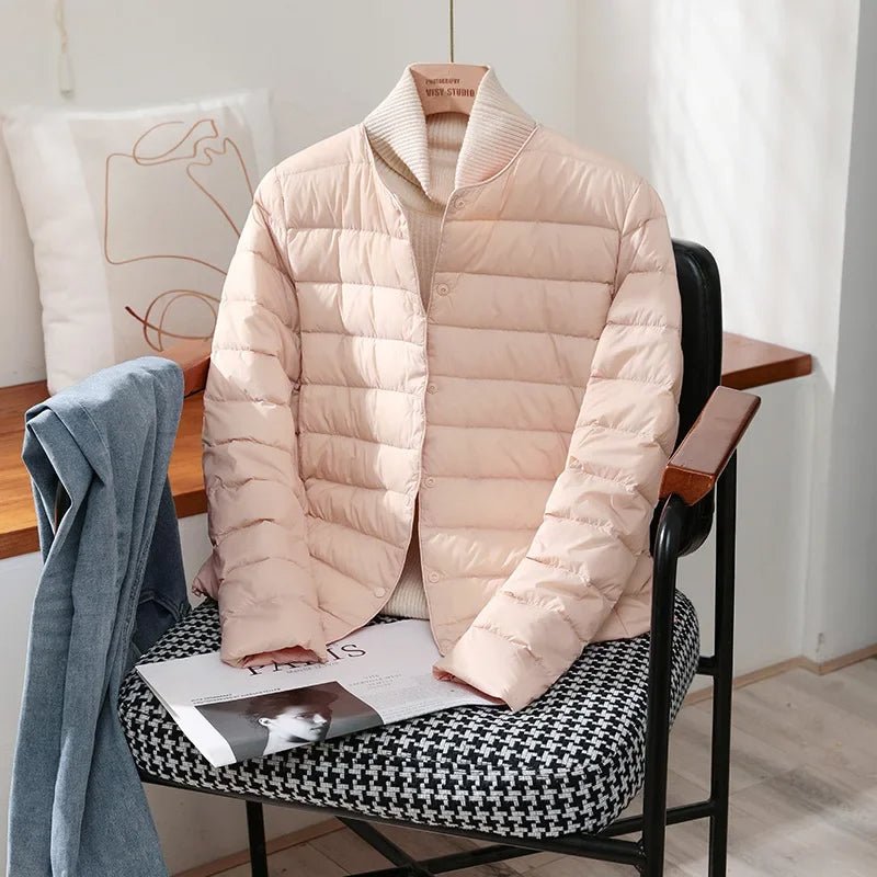 Women's Lightweight Quilted Jacket with Snap Front - Mattia Cremasco