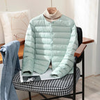 Women's Lightweight Quilted Jacket with Snap Front - Mattia Cremasco