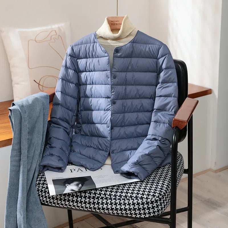 Women's Lightweight Quilted Jacket with Snap Front - Mattia Cremasco