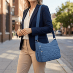 Women's Lightweight Quilted Nylon Crossbody Bag - Mattia Cremasco