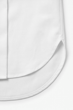 Women's Oversized Button-Front Blouse with Stand Collar - Mattia Cremasco
